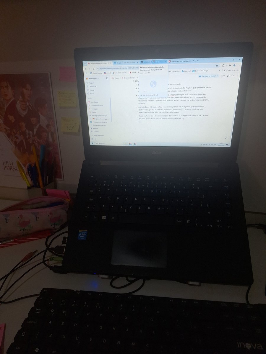 Let's study!

Today I need to finish a short course about Career Development in International Relations and study for my classes 
Besides, I really need to prepare some English classes for my students