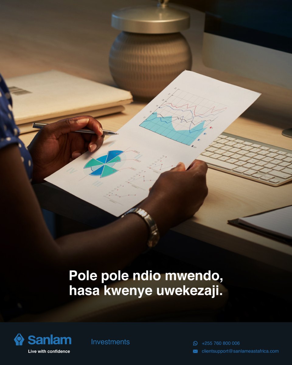 Sanlam Pesa Money Market Fund inakusaidia kupanga na kuwekeza kwa njia salama ili kufikia malengo yako ya kifedha.

Kuwekeza, tembelea: invest-tz.sanlameastafrica.com/sw

#LiveWithConfidence