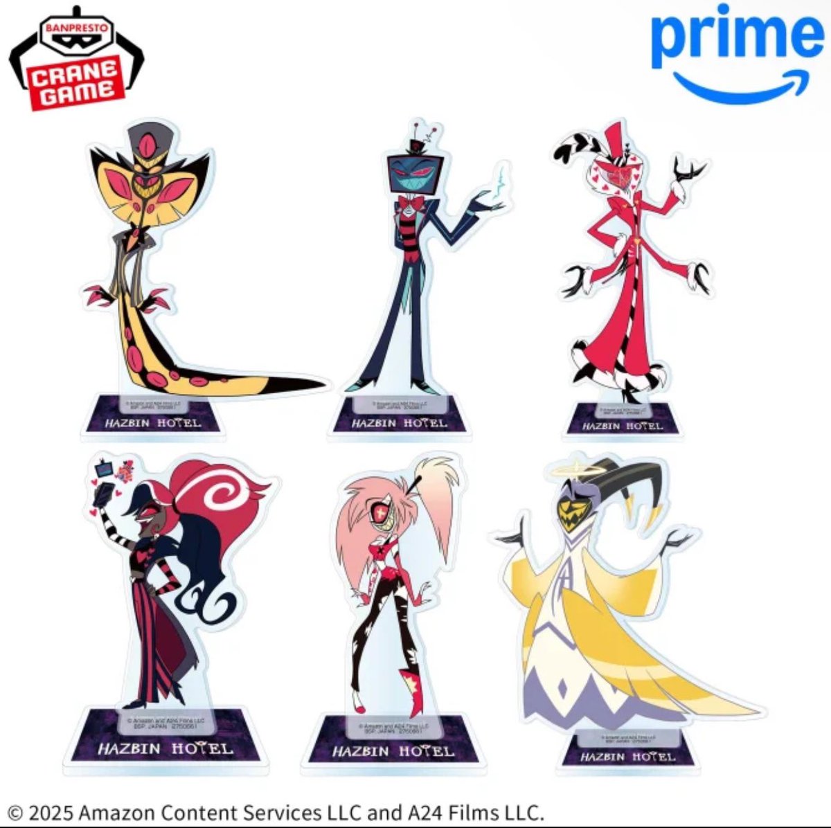 The official Banpresto Hazbin Hotel standees 🤩🤩🤩 #HazbinHotel