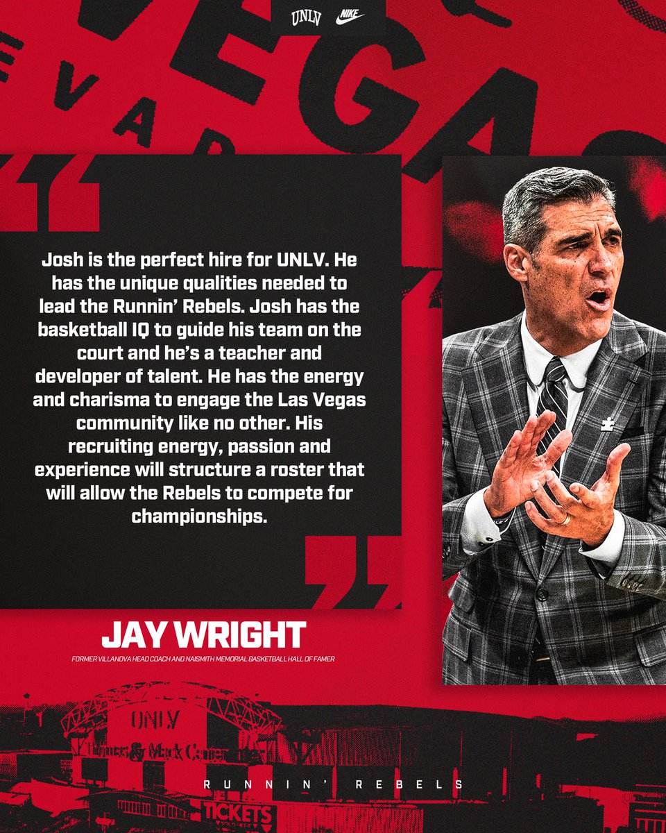 TheRunninRebels's tweet photo. A New Era at UNLV— Jay Wright’s Reaction https://t.co/RAWg1P2YAg