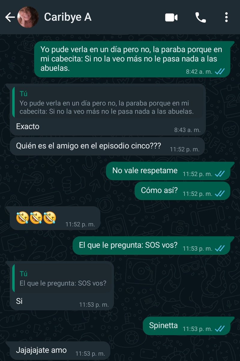 Soy esa muchacha que te recomienda musiquita y te saca de dudas de tus series favoritas. ❤️‍🔥✨

Solo bebo y sé cosas. 😌

<a href="/santamarta__/">Çantamarta</a>