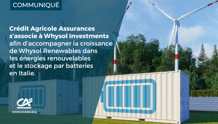 #Communiqué | Nous nous associons à Whysol Investments pour accompagner la croissance de Whysol Renewables, opérateur italien indépendant des énergies renouvelables.

➡️ Lire le communiqué : spkl.io/6011fQ83S

#InvestissementResponsable #EnergiesRenouvelables