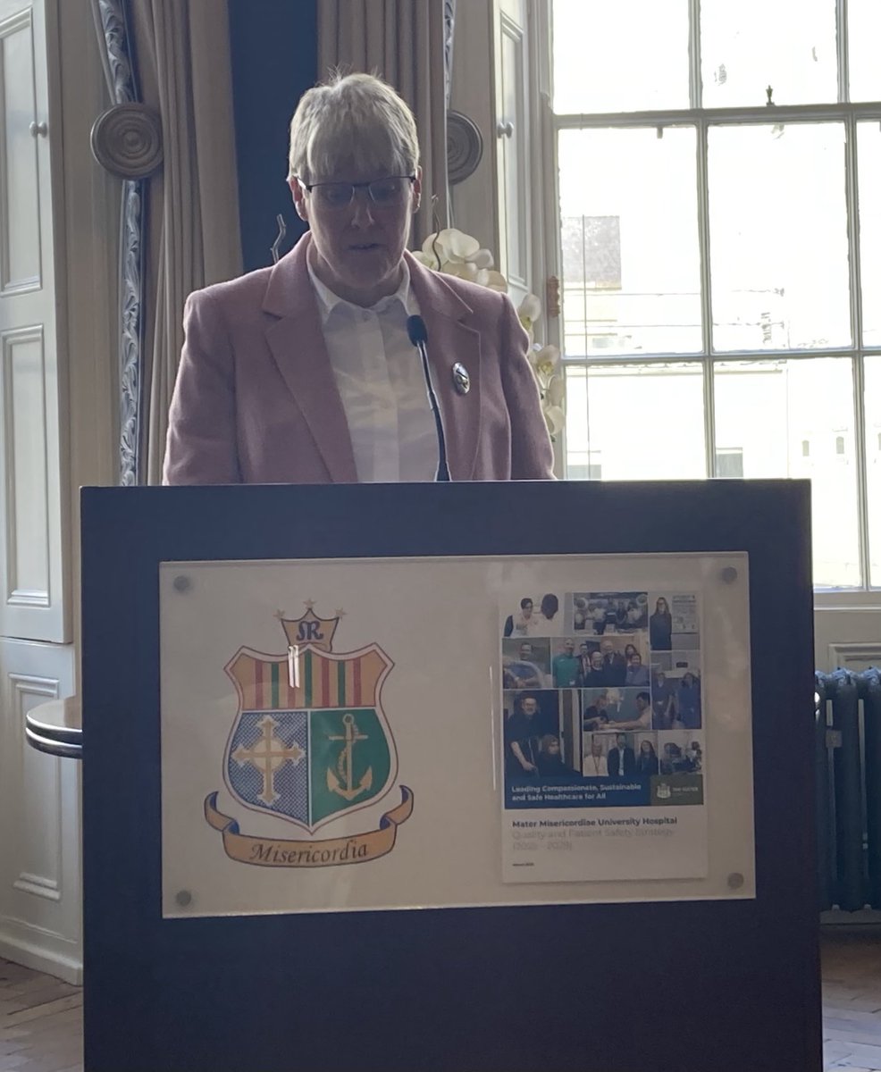 A joy to be @The Mater Hospital this afternoon for the launch of the QPS Strategy 2025-2029 “Leading Compassionate, Sustainable and Safe Healthcare for All” 🙏⁦<a href="/SuzanneDempsey5/">Suzanne Dempsey</a>⁩ and everyone involved. Strong support from all the Board, Executives, Staff and Patients 👏👏