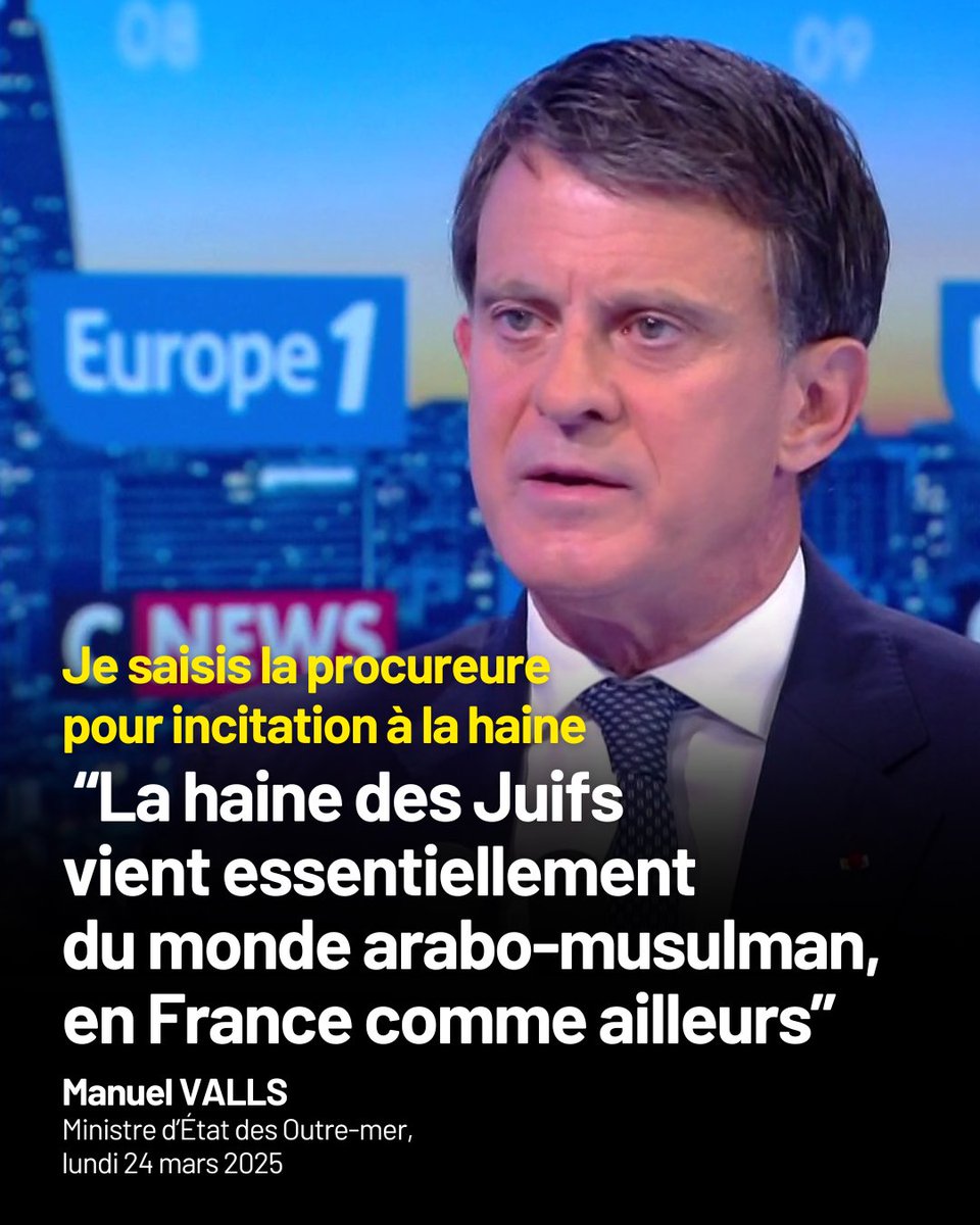 SabrinaSebaihi's tweet photo. J'ai saisi aujourd'hui la procureure de la République suite aux propos de Manuel Valls sur Europe 1.

En plus d'être historiquement faux, ce rapprochement indigne fracture chaque jour un peu plus notre pays, dressant nos concitoyens les uns contre les autres. https://t.co/vtfQ4ykzu4