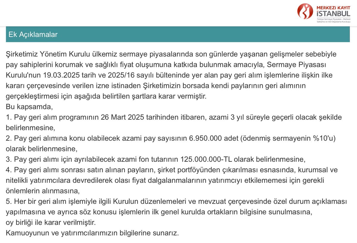#icugs #KAP 

Hisse Geri Alım Programımız

Kamuoyunun ve yatırımcılarımızın bilgilerine sunarız.

👉🏼kap.org.tr/tr/Bildirim/14…