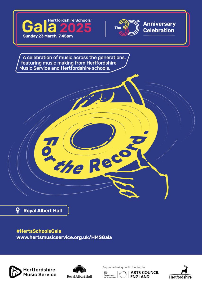 I stood on Sunday in front of thousands of talented young performers <a href="/RoyalAlbertHall/">Royal Albert Hall</a> supported by truly impressive <a href="/hertscc/">Hertfordshire County Council</a> colleagues who tirelessly worked to produce the 2025 Hertfordshire Schools’ Gala ('For the Record'). I am enormously grateful. youtube.com/watch?v=kfguzH…