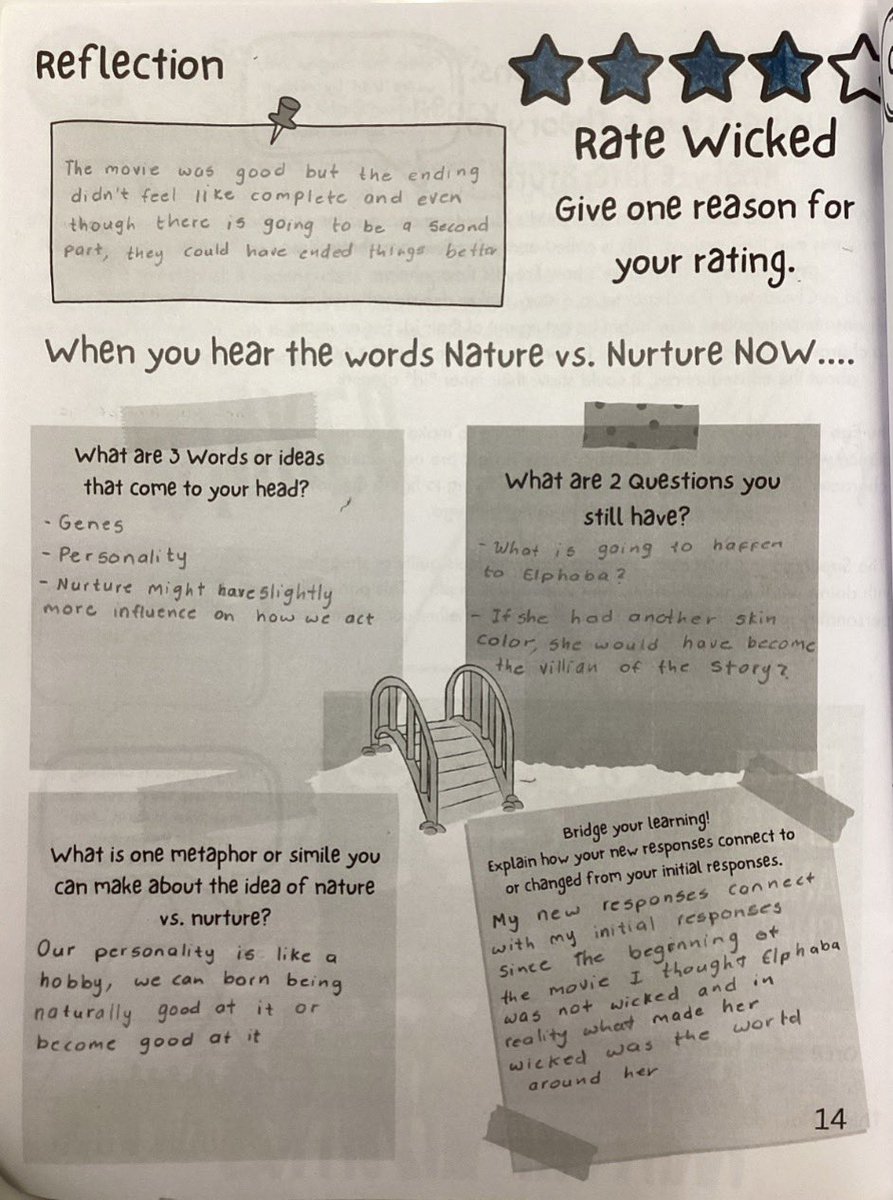 Using Harvard’s thinking strategies to try out different reflection methods. Really been liking the bridge your learning activity!