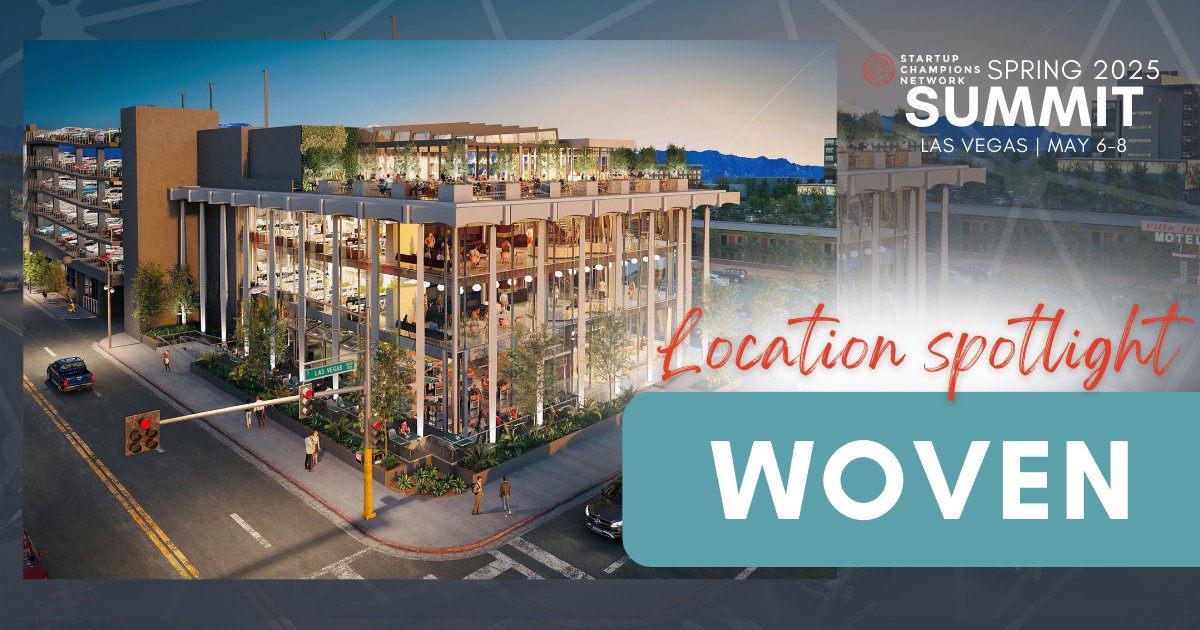 During Day 2, #SCNLasVegas attendees will land at Woven Workspaces, where we've got an incredible panel, an engaging InterCultural Unity session, Roses &amp; Thorns, a dinner, and Pitch Mayhem. 

Don't miss experiencing the real Las Vegas Ecosystem ➡️ bit.ly/SCNLasVegas
