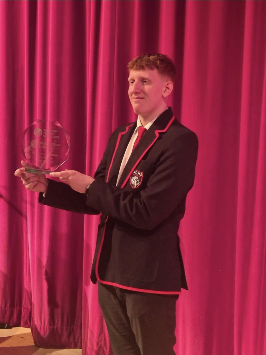 A Huge congratulations to Tyler in S6 who last night represented WCHS at the West Lothian Young musician of the Year, coming 1st place! 🥇🏆

Tyler will now represent West Lothian at the National Final.