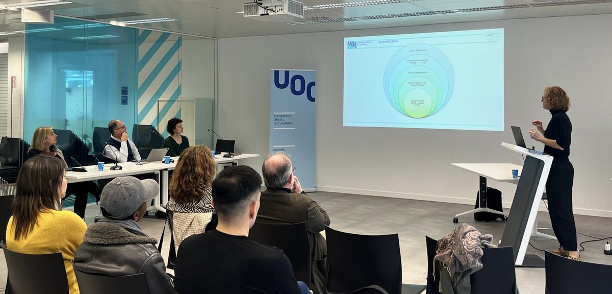 Edul@b Research Group (@edulabtic) on Twitter photo 🗣️<a href="/dkupres/">Dragana Kupres</a> oral thesis defence on "#Leadership and #DigitalMaturity at Schools. Evidence from the Croatian Public School System" supervised by <a href="/ncabreralanzo/">Nati Cabrera</a> and <a href="/albert_sangra/">Albert Sangrà</a> (<a href="/edulabTIC/">Edul@b Research Group</a>)
👥 Committee: <a href="/sskucina/">Sandra Kucina</a> (<a href="/SrceHr/">Srce</a>), <a href="/mmaina/">Marcelo Maina</a> (#Edulab) and Georgeta Ion (<a href="/UABBarcelona/">Universitat Autònoma de Barcelona</a>) 🗣️<a href="/dkupres/">Dragana Kupres</a> oral thesis defence on "#Leadership and #DigitalMaturity at Schools. Evidence from the Croatian Public School System" supervised by <a href="/ncabreralanzo/">Nati Cabrera</a> and <a href="/albert_sangra/">Albert Sangrà</a> (<a href="/edulabTIC/">Edul@b Research Group</a>)
👥 Committee: <a href="/sskucina/">Sandra Kucina</a> (<a href="/SrceHr/">Srce</a>), <a href="/mmaina/">Marcelo Maina</a> (#Edulab) and Georgeta Ion (<a href="/UABBarcelona/">Universitat Autònoma de Barcelona</a>)
