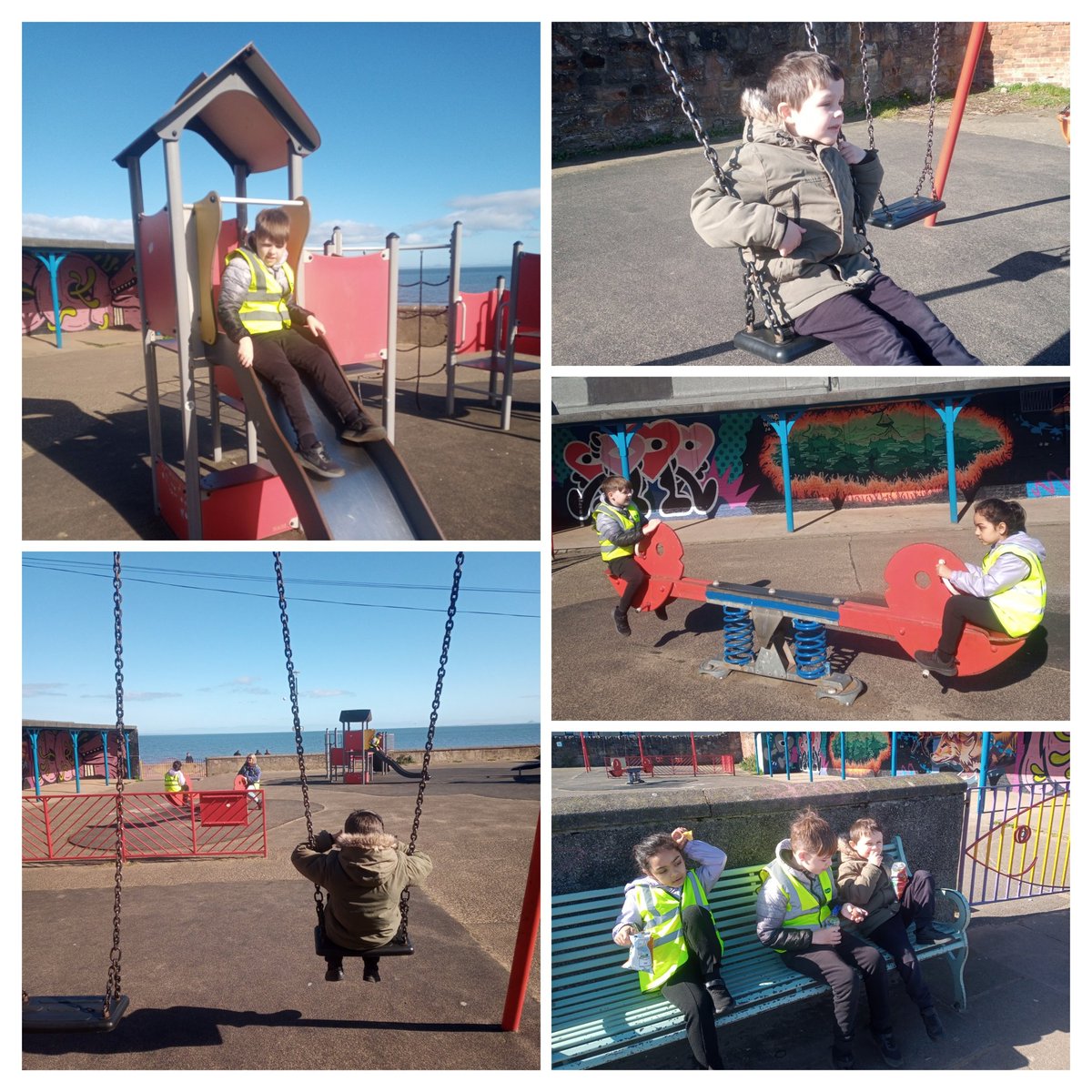 A lovely sunny walk at Portobello prom this morning! 🌞