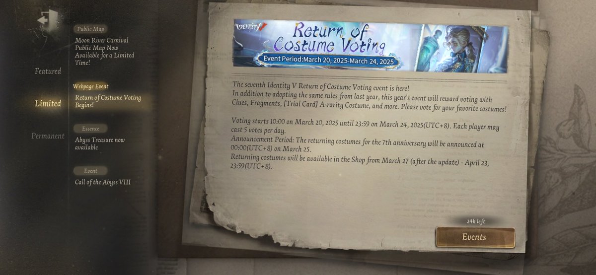 AMccloskey13392's tweet photo. I'm playing Identity V. Fancy a game? https://t.co/Ua4juPxbxc
