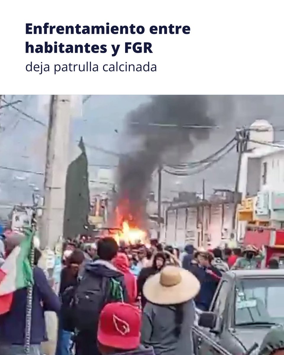 esperiodismomx's tweet image. Habitantes de Santa Ana Hueytlalpan se enfrentaron con la FGR para impedir la detención de un hombre, quemaron una patrulla y obligaron a la policía a retirarse
Autoridades aún no informan el saldo oficial
#TulancingoHidalgo #conflictos #seguridad #Hidalgo #Noticias