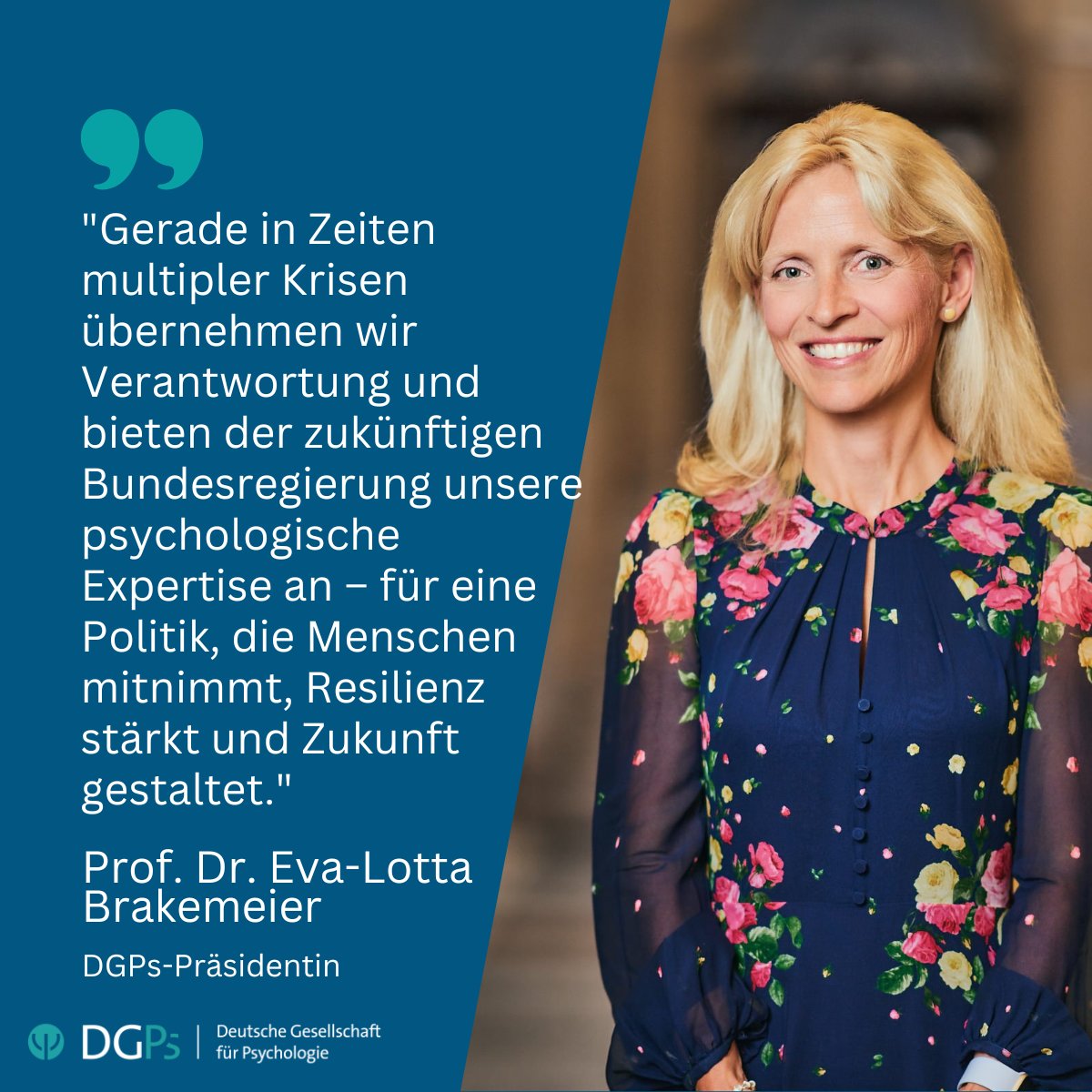 Eva-Lotta Brakemeier (@evalottabra) on Twitter photo Psychologie für zukunftsfähige Politik! Die <a href="/DGPs_Berlin/">Deutsche Gesellschaft für Psychologie (DGPs)</a> & der Fakultätentag Psychologie (FTPs) haben sieben zentrale Empfehlungen an die zukünftige Bundesregierung veröffentlicht🔎Psychologische Erkenntnisse liefern wertvolle Impulse👉Jetzt lesen: dgps.de/aktuelles/deta… Psychologie für zukunftsfähige Politik! Die <a href="/DGPs_Berlin/">Deutsche Gesellschaft für Psychologie (DGPs)</a> & der Fakultätentag Psychologie (FTPs) haben sieben zentrale Empfehlungen an die zukünftige Bundesregierung veröffentlicht🔎Psychologische Erkenntnisse liefern wertvolle Impulse👉Jetzt lesen: dgps.de/aktuelles/deta…
