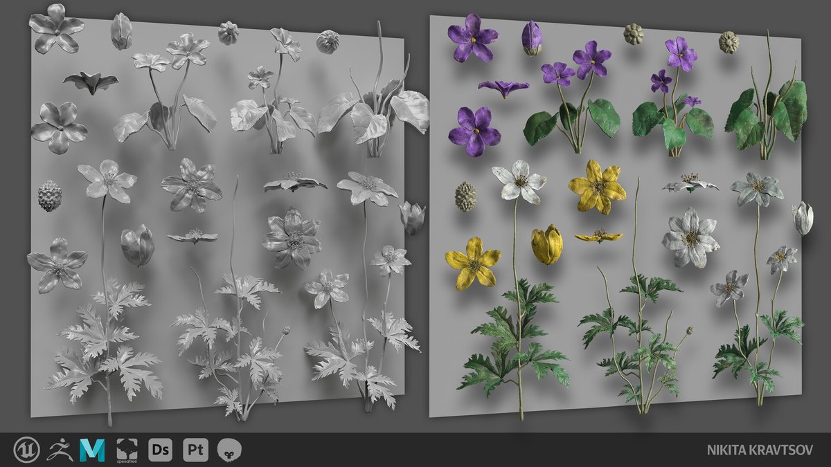 JaredSobotta's tweet image. Hey all,

One of my students @NikitaKravchik posted work from our @CGMasterAcademy course &quot;Vegetation and plants for games&quot; 

Nikita did some amazing work, you have to checkout the full post with breakdowns here!: artstation.com/artwork/XJzKwa