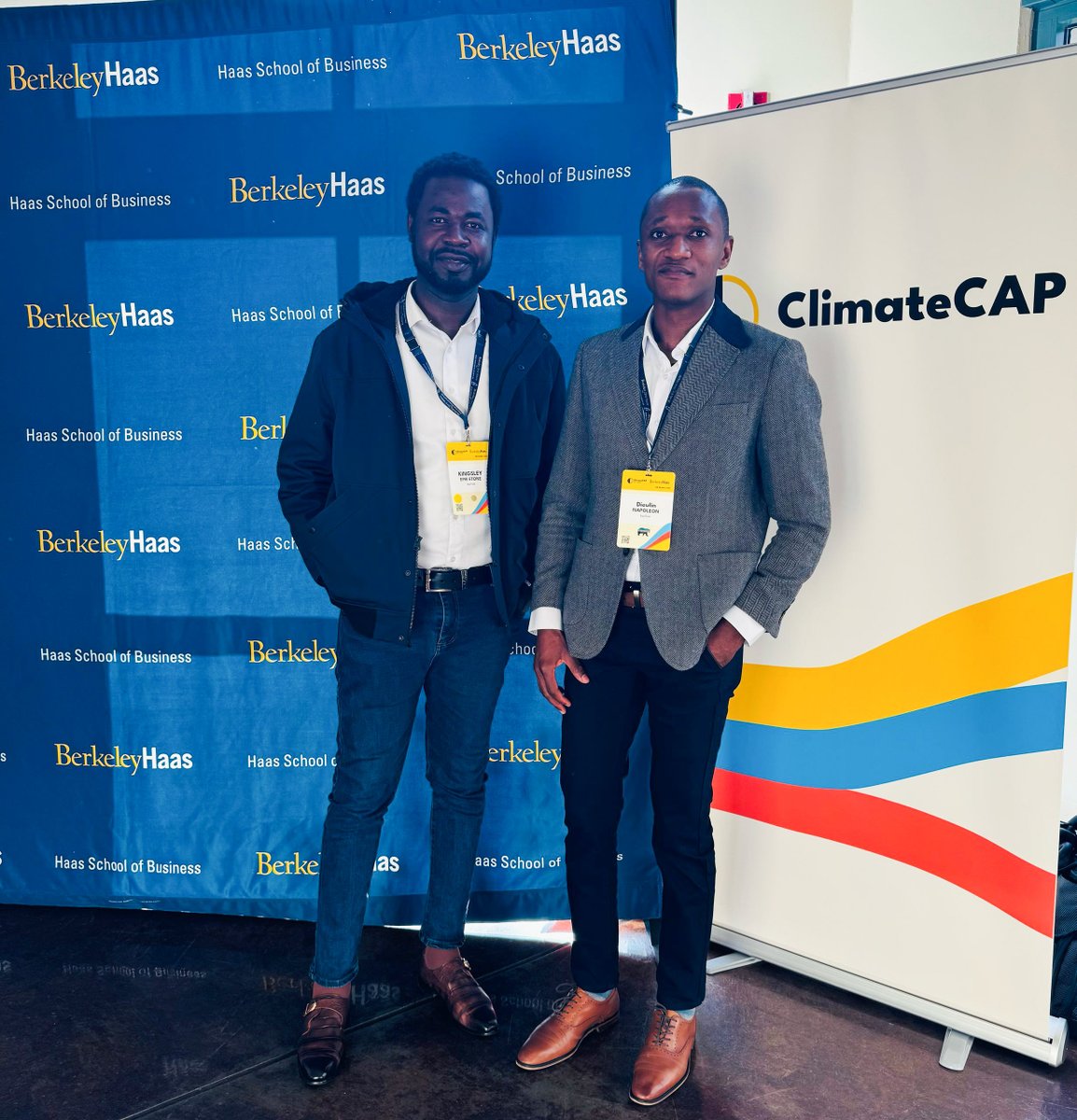 CSUCollegeOfBiz's tweet photo. This month, Impact MBA students Epie Etone and Dieulin Napoleon traveled to California for the 2025 ClimateCAP Summit — a premier event bringing together MBA students and business experts to discuss climate change and its implications for business.

#BusinessForABetterWorld https://t.co/vsbmtwpPuD