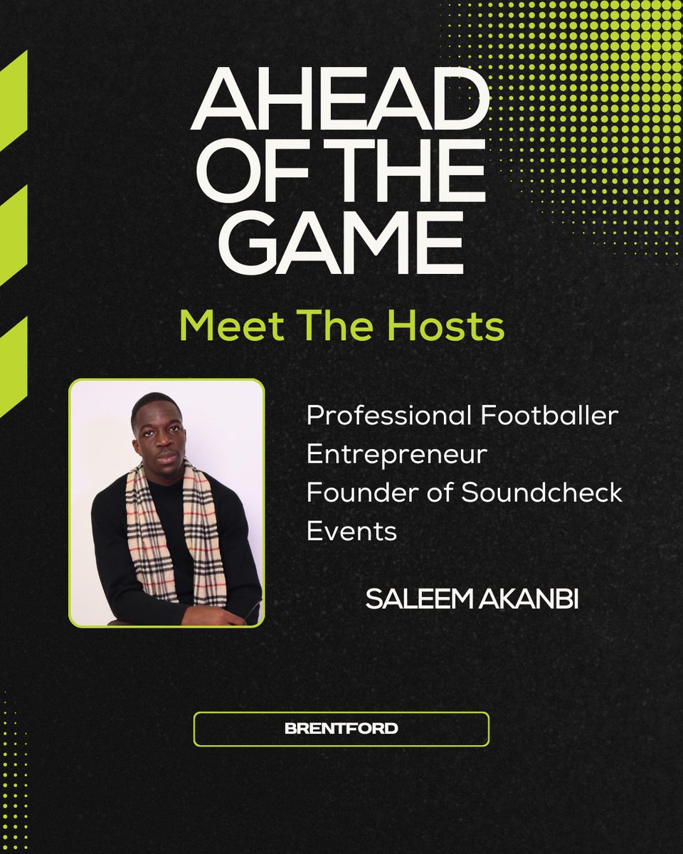 Tomorrow at Ahead Of The Game in Brentford, we're excited to have the incredible Salem Akanbi taking the stage as our host! 🎤

It’s set to be a jam-packed day to round up a fantastic series of events 🔥