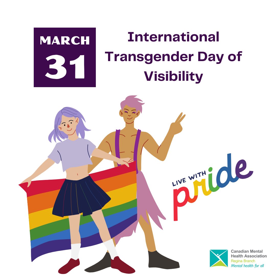 Today is International Transgender Day of Visibility. Validation in one’s identity is essential to good mental health. Let us listen to the transgender community and celebrate their resiliency and strength!
-
#mentalhealth #transgender #internationaltransgenderdayofvisibility