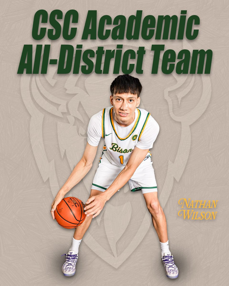 Congrats to our guy Nathan Wilson for being named to the CSC Academic All-District Team! 

He's our first player to earn the honor twice. #OnToVictory 

STORY: t.ly/AJx0H