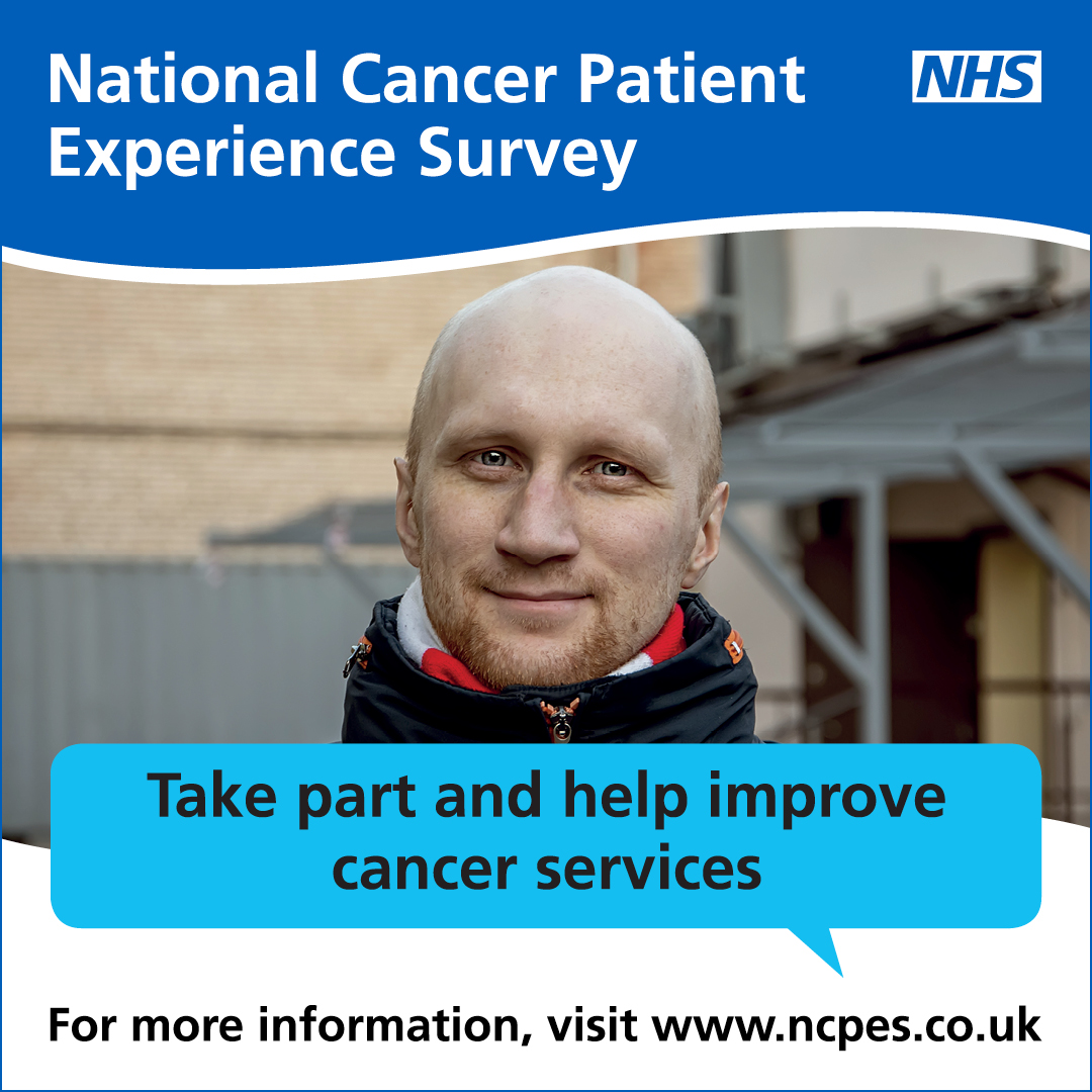 North Tees and Hartlepool NHS Foundation Trust (@nteeshpoolnhsft) on Twitter photo The NHS want to understand the experiences of patients. This helps us provide better cancer care.
If you are invited to take part in the #CancerPatientExperienceSurvey later in the year, have your say 📢 ncpes.co.uk <a href="/NHSEngland/">NHS England</a> The NHS want to understand the experiences of patients. This helps us provide better cancer care.
If you are invited to take part in the #CancerPatientExperienceSurvey later in the year, have your say 📢 ncpes.co.uk <a href="/NHSEngland/">NHS England</a>