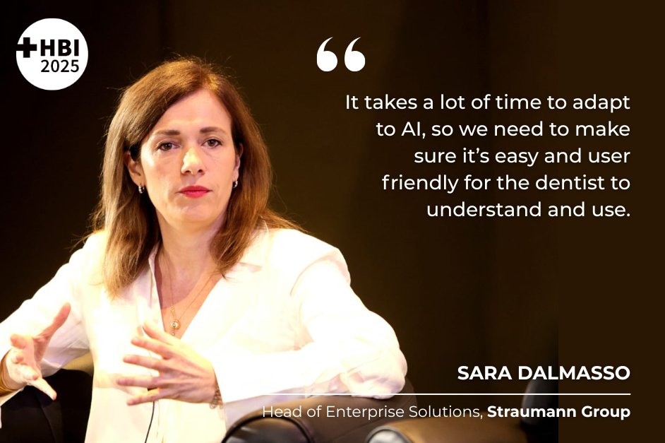 “...There is also a trust issue, where is the data coming from? I'm a dentist, am I taking the risk of using AI or doing it myself?” - Sara Dalmasso, <a href="/straumanngroup/">Straumann Group</a> 

From today’s session, 'Why spending more on oral care means spending less on healthcare'.

#HBI2025