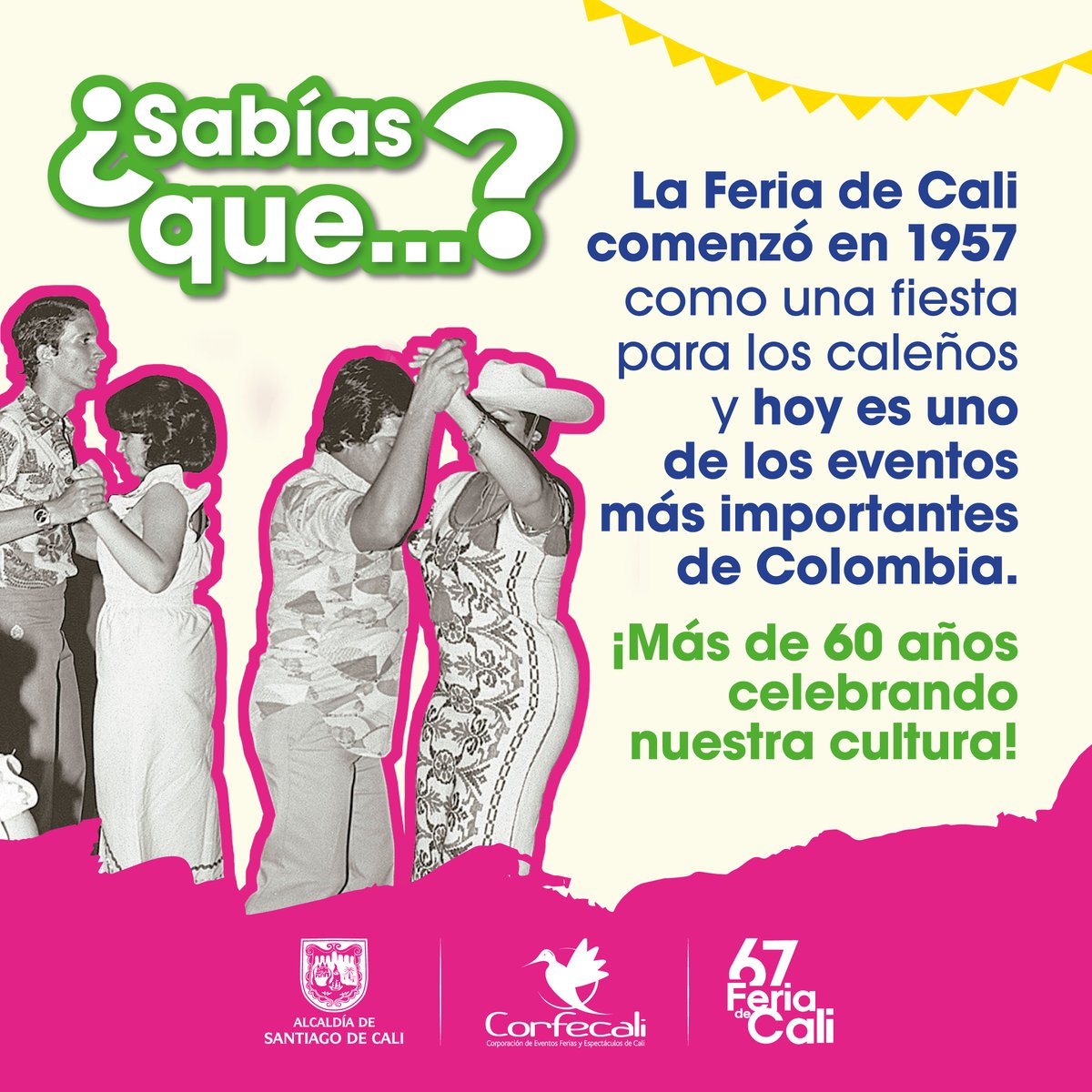 ¡La Feria de Cali es una tradición que nos llena de orgullo! 🙌🏽❤️
¿Qué hace tan especial a la feria para ti? ¡Déjanos tu respuesta en los comentarios! 🎶