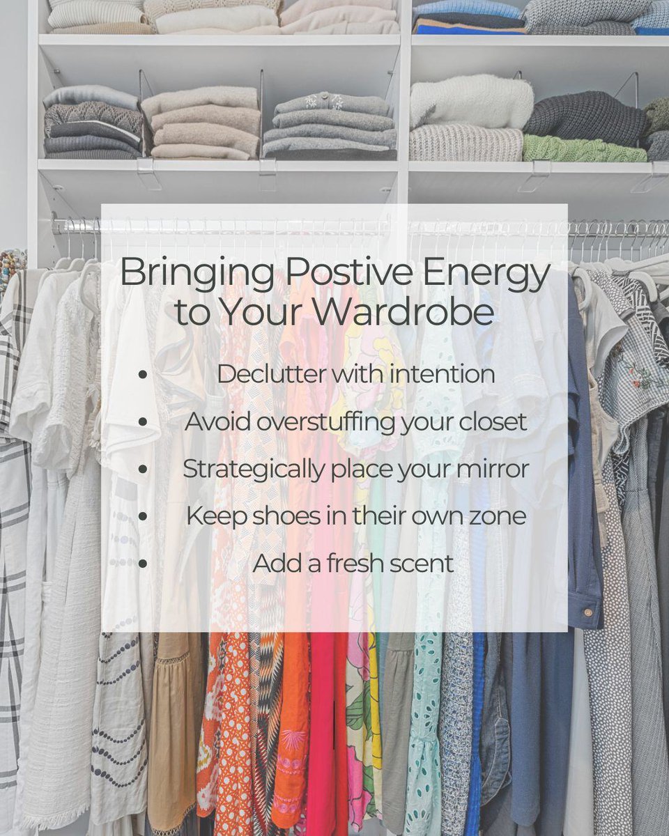 StLouisClosetCo's tweet image. TIP TUESDAY 📌 A well-organized space promotes clarity, reduces stress, and helps you feel more confident when getting dressed!

Take a look at a few Feng Shui-inspired tips to bring balance &amp;amp; good vibes to your wardrobe

 #ClosetFengShui #OrganizedLiving #SaintLouisClosetCo