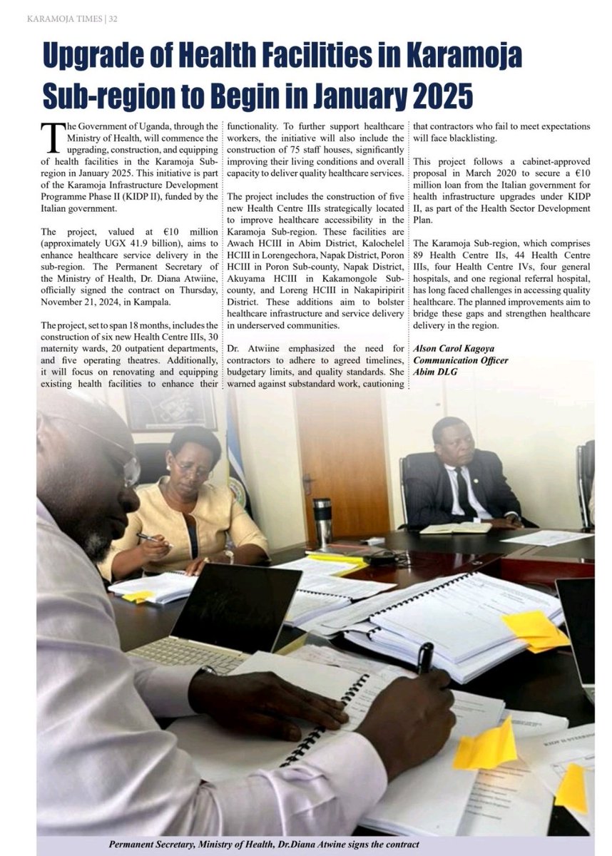 Upgrade of Health Facilities in Karamoja sub-region 
#Karamojatimes
<a href="/carolinealson/">Caroline Alson Kagoya.</a>