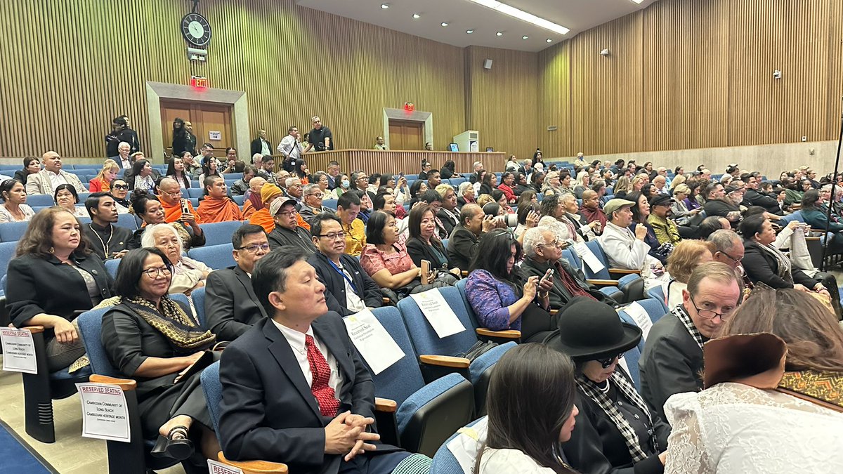 PACS_AAPI's tweet image. Khmer Community for County recognition. 50th Anniversary of the Khmer Rouge Genocide. April will be Cambodian Heritage Month too. Thank you @JaniceHahn