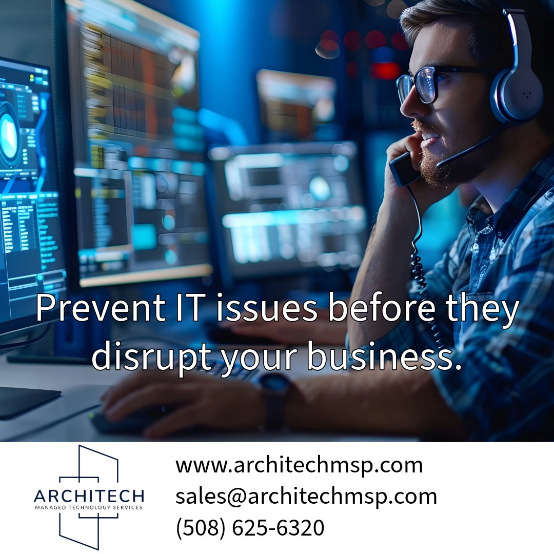 ArchitechLC's tweet image. Don’t let IT issues slow you down—stay ahead with proactive support.
📧 Contact us: info@architechmsp.com
🌐 Learn more: architechmsp.com

#ProactiveIT #PreventDowntime #TechSupport #ArchitechMSP