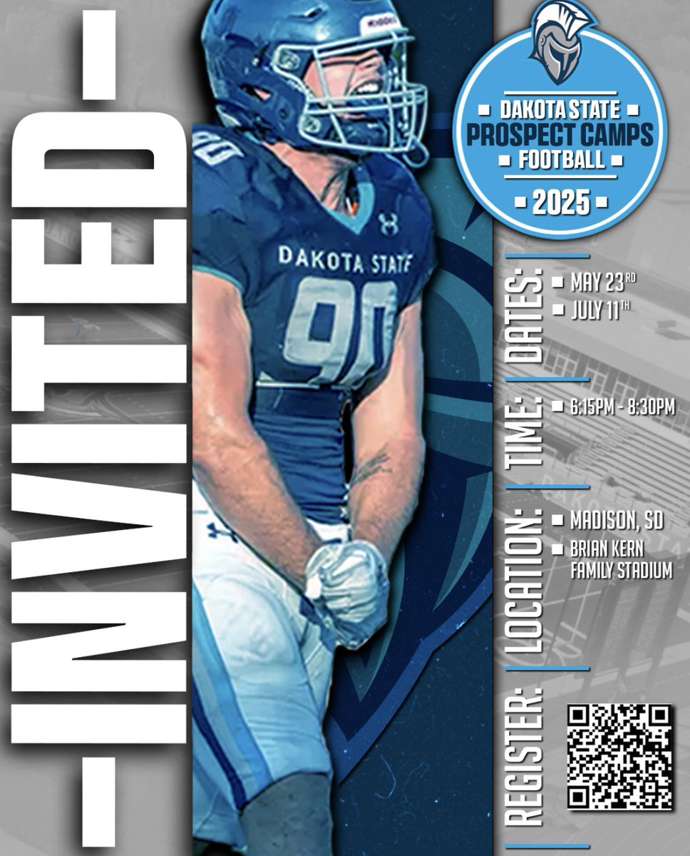 Thanks Coach Levy with <a href="/DSUFootball/">Dakota State University Football</a> for the camp invite!