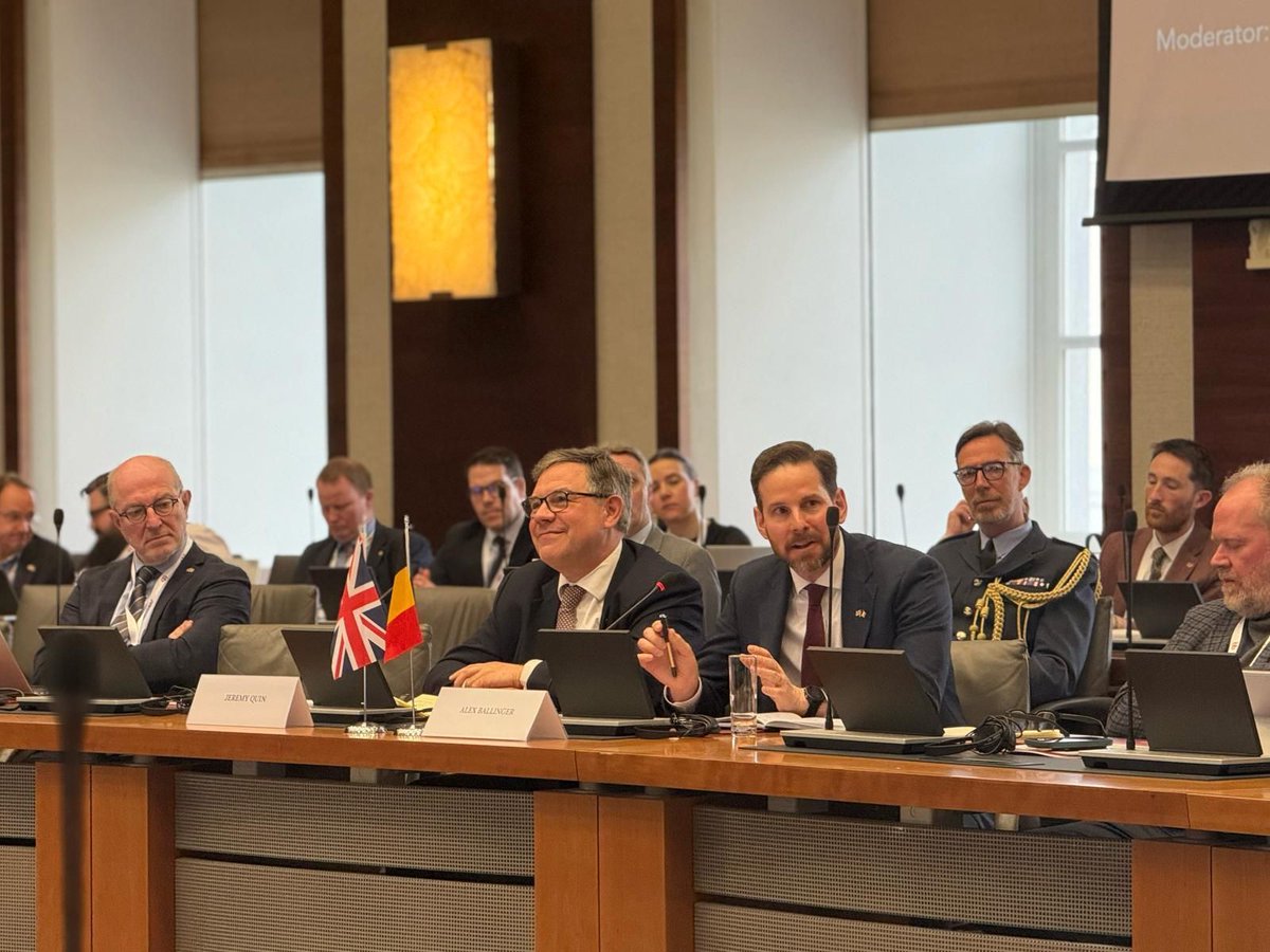 Honoured  to join the Belgo-British Conference in Brussels today to tackle European security. With Russia’s brutal invasion of Ukraine, stronger EU-UK defense ties aren’t optional—they’re essential. Unity, strategy, and action are the way forward. #Security #Ukraine