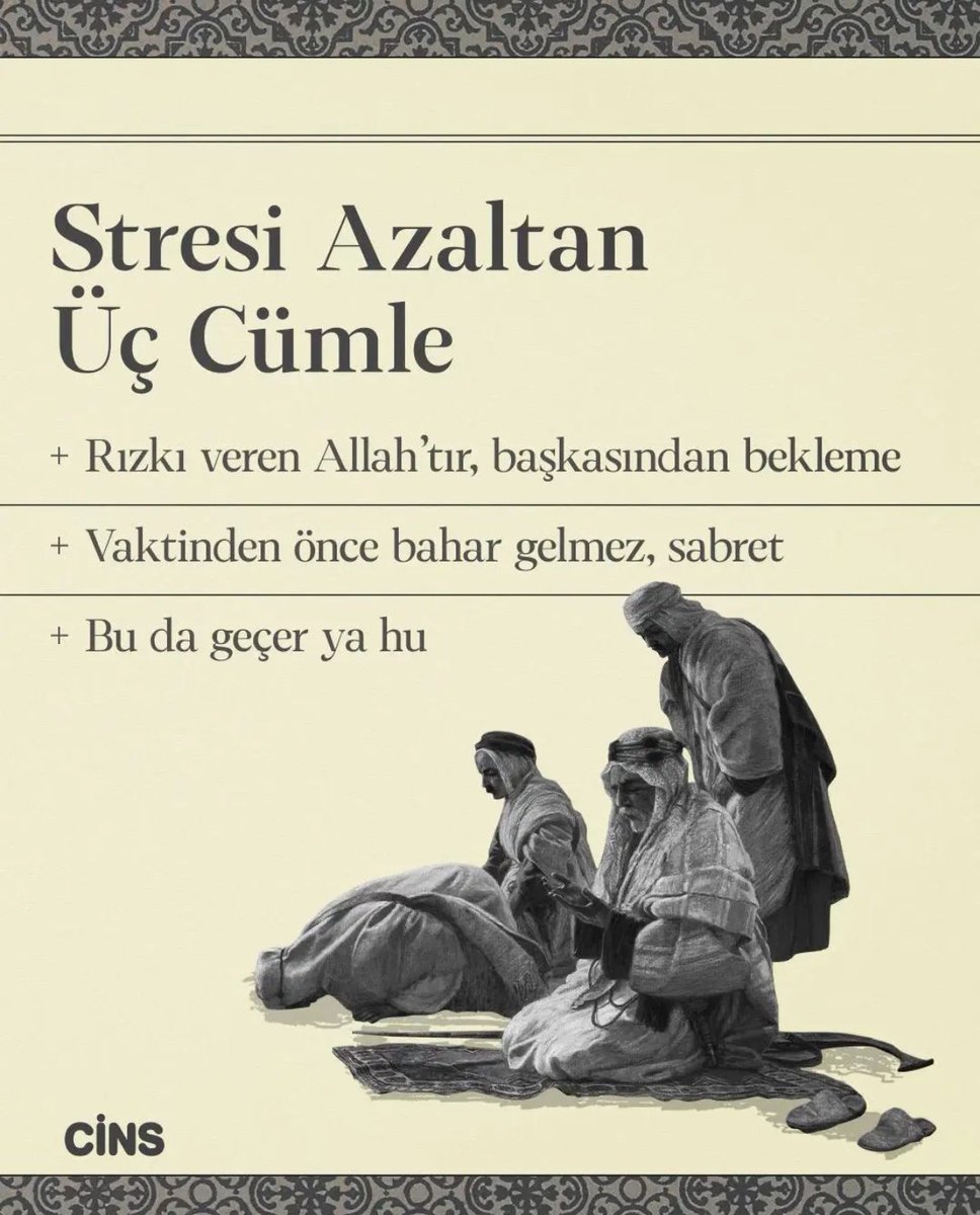 Stresi Azaltan Üç Cümle
