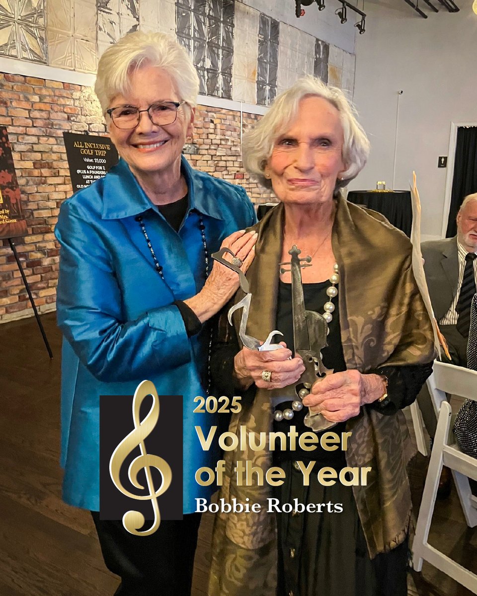 Congratulations to our first ever Volunteer of the Year - Ms. Bobbie Roberts!
Bobbie is a longtime volunteer of the Rock Hill Symphony. She is always willing to step up and help and truly displays a passion for the symphony and the community. Congratulations Bobbie and THANK YOU!
