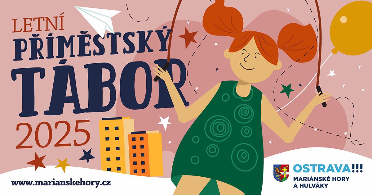 MarianskeHory's tweet photo. Už je to tady. Přihlášky na LETNÍ PŘÍMĚSTSKÉ TÁBORY mariánskohorské radnice byly spuštěny. Máte doma prcka ve věku od první do páté třídy? Hledáte pro něj program na letní prázdniny? Tak si pospěšte, místa se rychle zaplní… ☀️🍀♥️

Formulář přihlášky zde:
https://t.co/2XxhsnZdWG https://t.co/fQTIYLY9fv