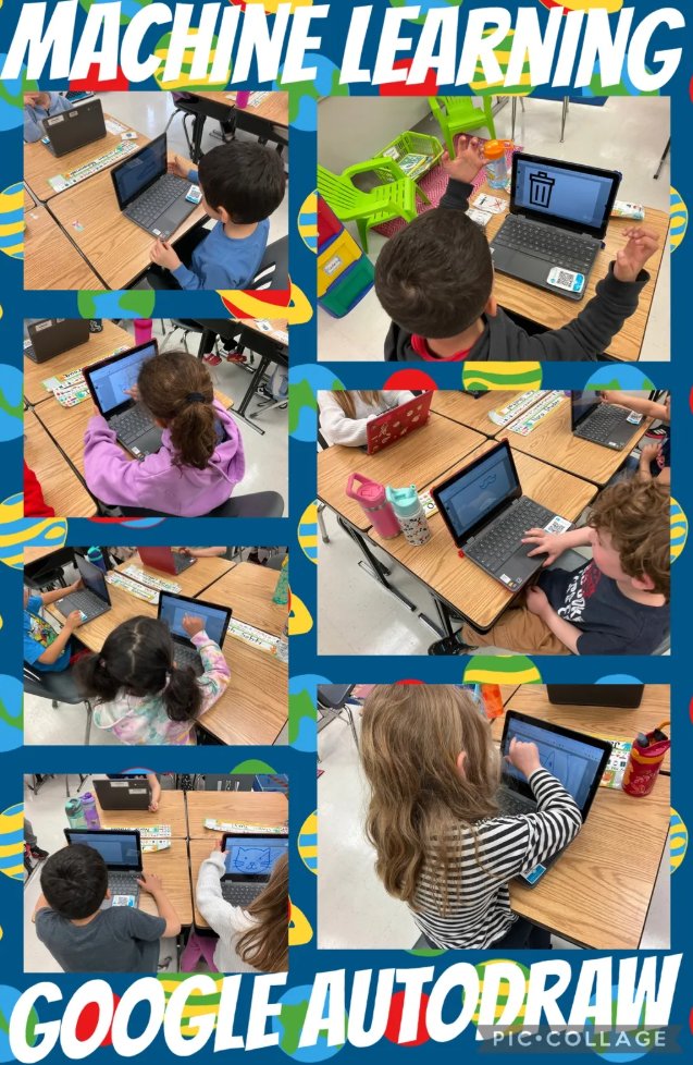 Loudoun County Computer Science Office (@csforlcps) on Twitter photo K & 2nd grade Ss <a href="/HorizonElem/">Horizon Elementary</a> learned about Machine Learning from <a href="/AlgorithmChef/">Shawn DeLuca</a>. K Ss used <a href="/Google/">Google</a> Autodraw to identify living & nonliving things at the park while 2nd grade used Teachable Machine to create a model that identified if an animal migrates or hibernates. K & 2nd grade Ss <a href="/HorizonElem/">Horizon Elementary</a> learned about Machine Learning from <a href="/AlgorithmChef/">Shawn DeLuca</a>. K Ss used <a href="/Google/">Google</a> Autodraw to identify living & nonliving things at the park while 2nd grade used Teachable Machine to create a model that identified if an animal migrates or hibernates.