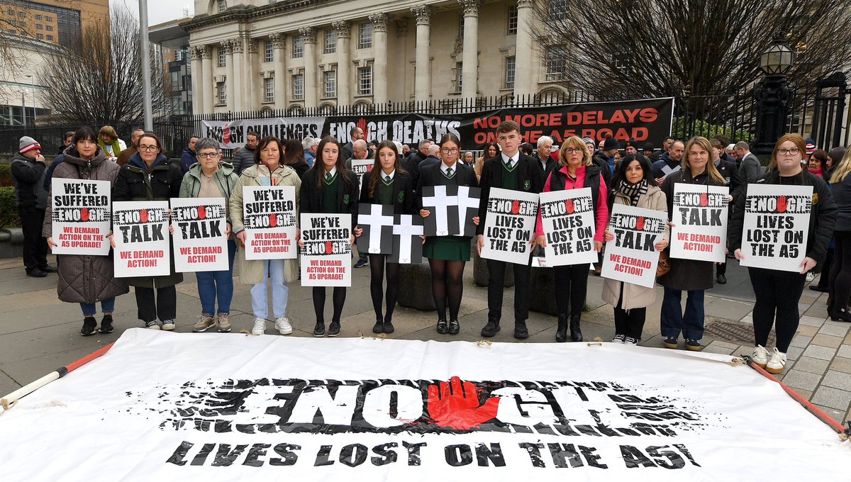 A5 Legal update for family members, neighbours and the wider community impacted by the deaths on the A5. 

Thursday 27th March at 7:30pm in Canavans at Garvaghey. 

#EnoughIsEnough