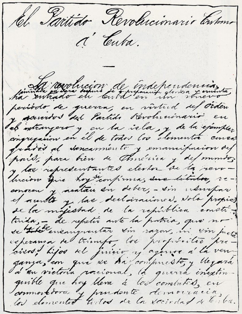 "No nos maltraten, y no se les maltratará. Respeten, y se les respetará. Al acero responda el acero, y la amistad a la amistad". Principios inseparables de la #RevoluciónCubana, le otorgan valor histórico y vigencia absoluta al Manifiesto de Montecristi que hoy cumple 130 años.