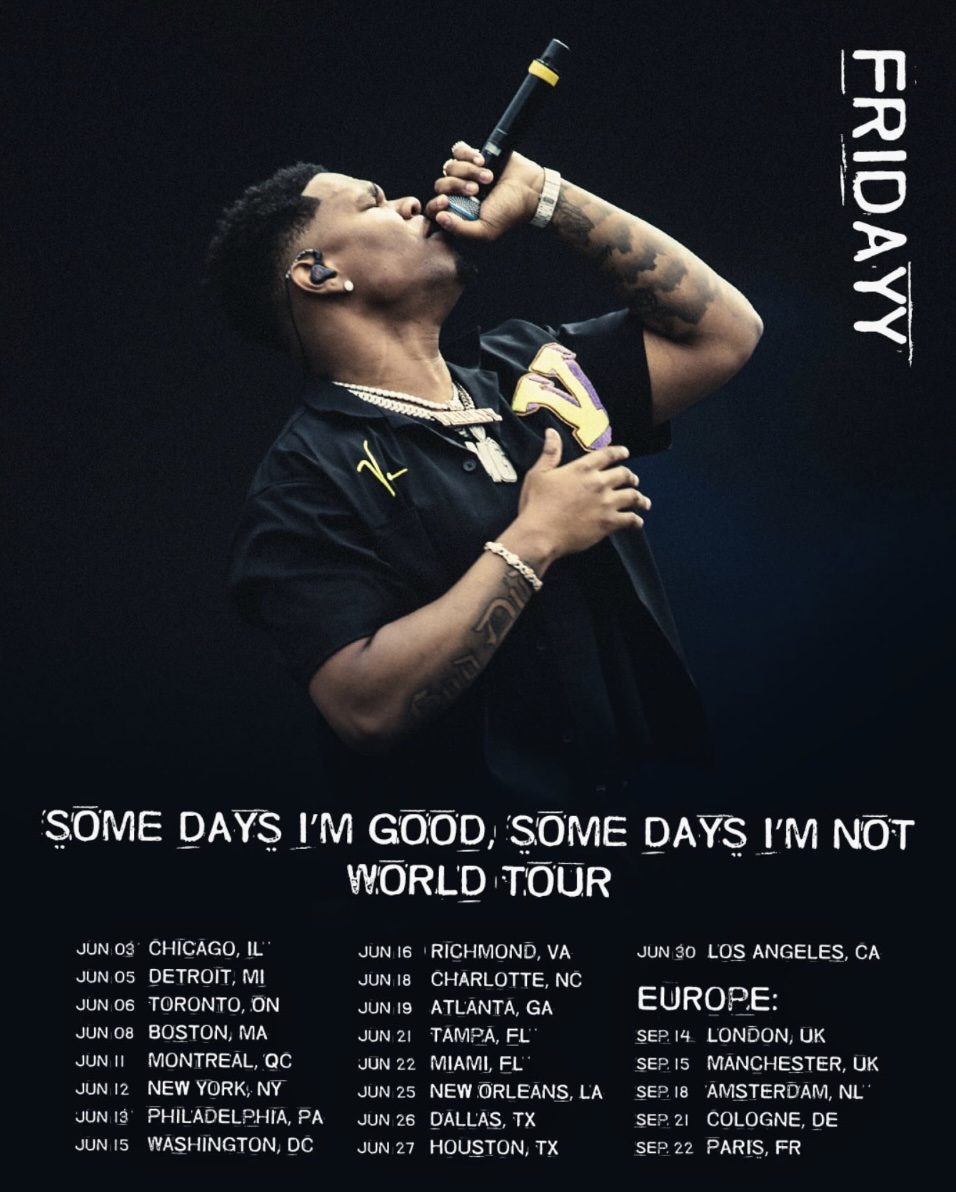 I PRESENT TO YOU MY WORLD TOUR 🎈 
SOME DAYS I’M GOOD, SOME DAYS I’M NOT TOUR🌎 

TICKETS ON SALE FRIDAY. SIGN UP USING THE LINK BELOW FOR FIRST ACCESS TO PRE-SALE STARTING WEDNESDAY AT 10AM LOCAL. 

I CANT WAIT TO SEE YAW ON THE ROAD 🎈❤️

fridayymusic.com/tour/