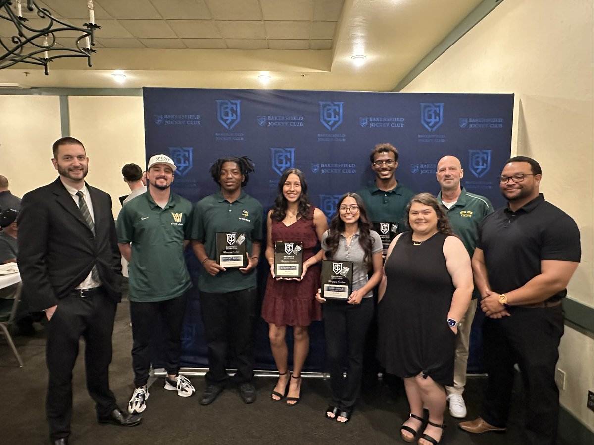 Congratulations to our Jockey Club Award winners this morning. You are amazing student athletes and true leaders. #VikingPride #WestisBest