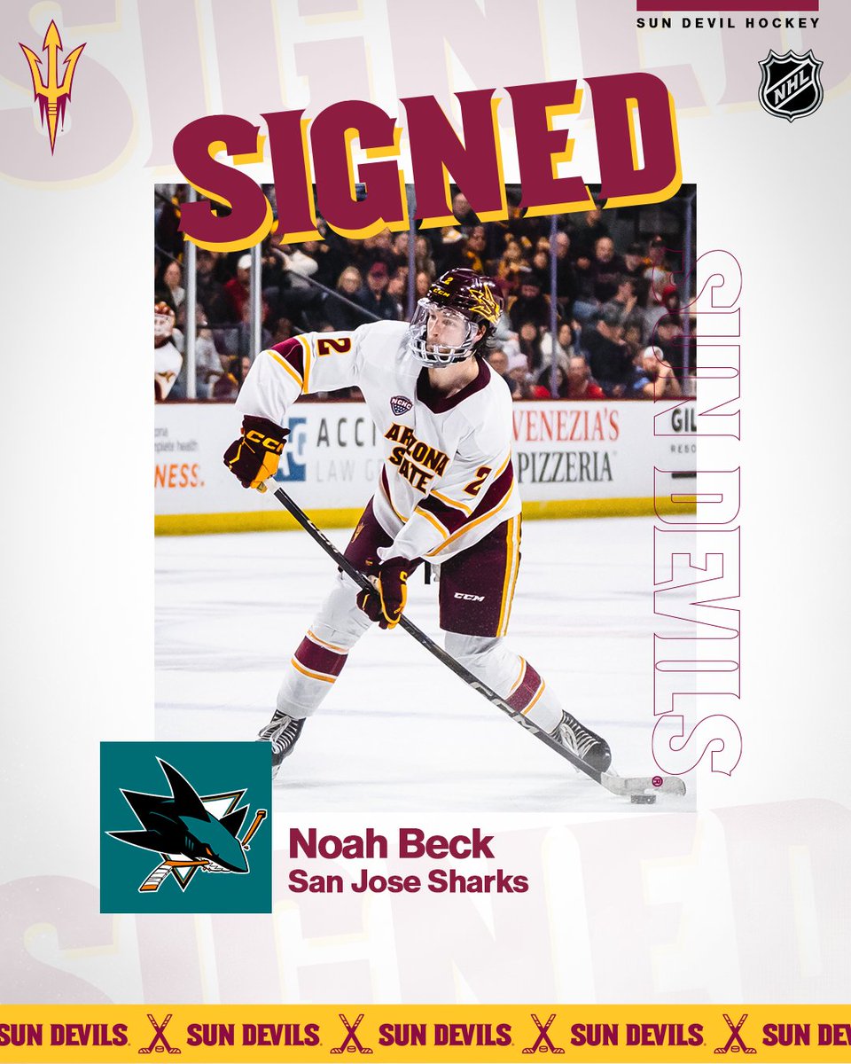 OFF TO THE BIG SHOW 🤩

The Sharks have signed defenseman Noah Beck to a one-year, entry-level contract starting in the 2025-26 season.