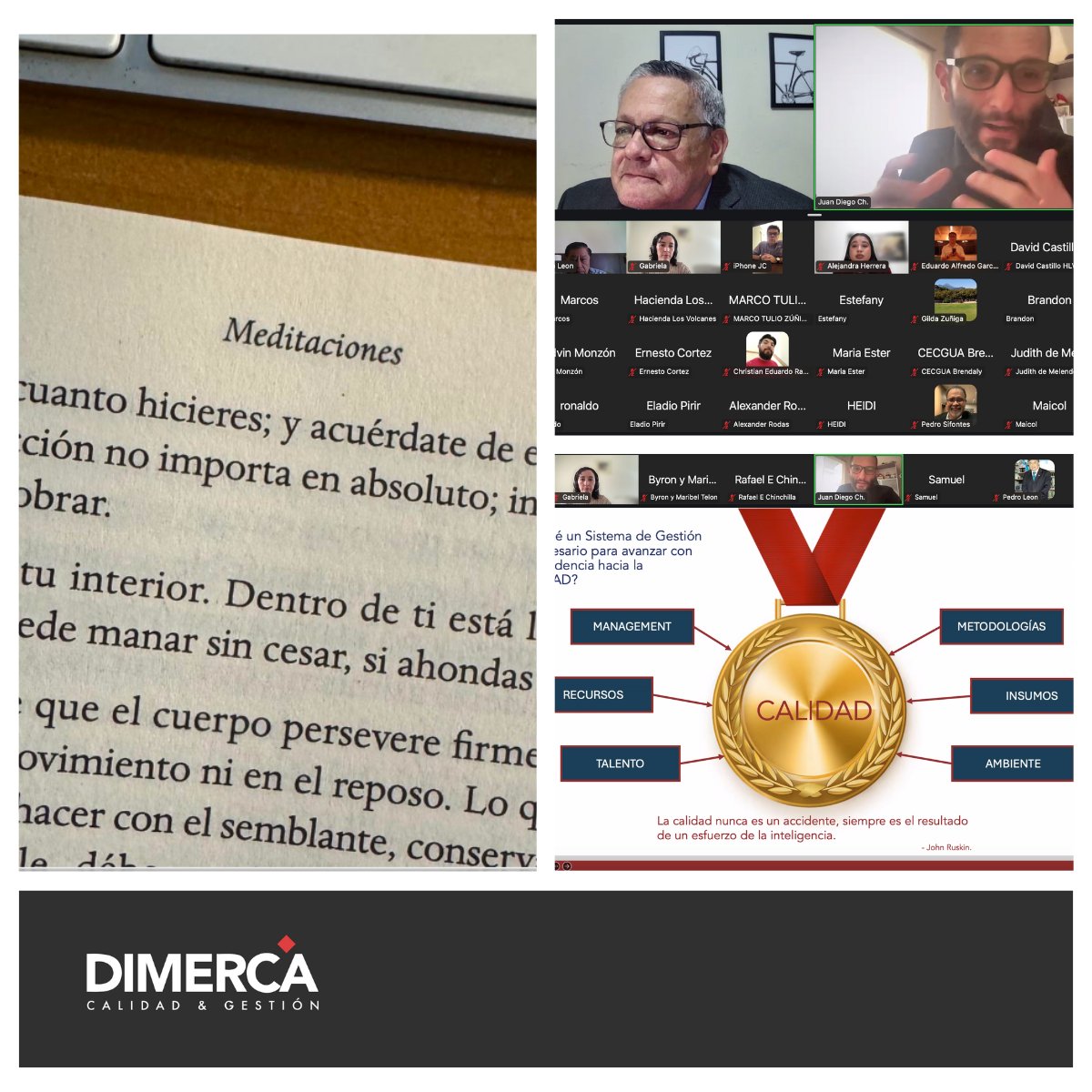 Dimerca1's tweet photo. Agradecemos a nuestros amigos de la Cámara de Empresarios Cristianos de Guatemala por brindarnos la oportunidad de participar como ponentes en la charla: Calidad con propósito.

La calidad nunca es un accidente, siempre es el resultado de un esfuerzo de la inteligencia.
J. Ruskin https://t.co/xFehgUALI2