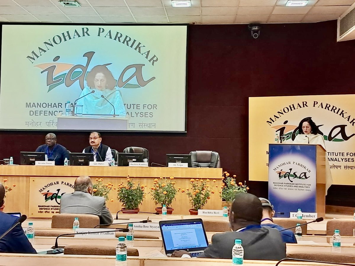 ajaydubey's tweet image. Happy to chair a session on “Partnership in Multilateral Forum and Global Governance Reforms”  under India Africa Strategic Dialogue on INDIA AND AFRICA: PARTNERSHIP IN THE NEXT DECADE organized by MP -IDSA on 25-26 March 2025. The keynote was given by Shri Dammu Ravi ,…