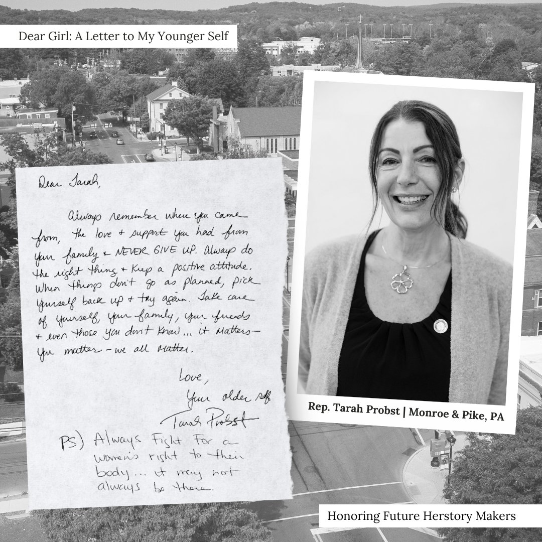 RepProbst's tweet image. &quot;Always do the right thing and keep a positive attitude.&quot; As Women&apos;s History Month comes to a close, I remind myself of where I came from and what kind of legislator my younger self would have been proud of. I will always fight for what is right and support women throughout PA.