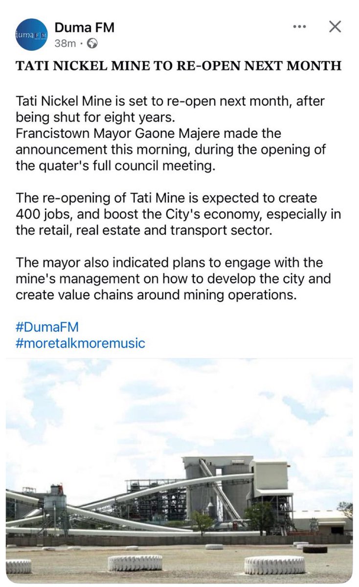 Excellent news for Botswana.