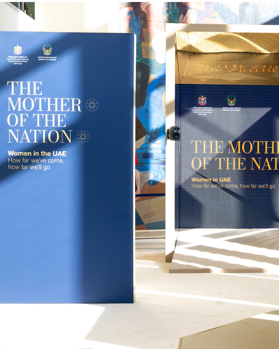 La mostra "The Mother of the Nation" organizzata da <a href="/moiuae/">وزارة الداخلية</a> e promossa da <a href="/UAEMissionToUN/">UAE Mission to the UN</a> celebra il ruolo delle donne in UAE, evidenziando i loro progressi verso libertà e indipendenza. Tenutasi a NY dal 10 al 21 marzo, ha raccontato storie, traguardi e aspirazioni femminili.