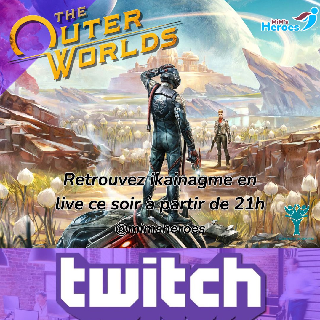 Retrouvez <a href="/IkaInGame/">Mary Steewe</a> ce soir à 21h pour la suite de son aventure galactique en live sur <a href="/mimsheroes/">MiM's Heroes</a> avec le grand classique #theouterworld

twitch.tv/mimsheroes/vid…