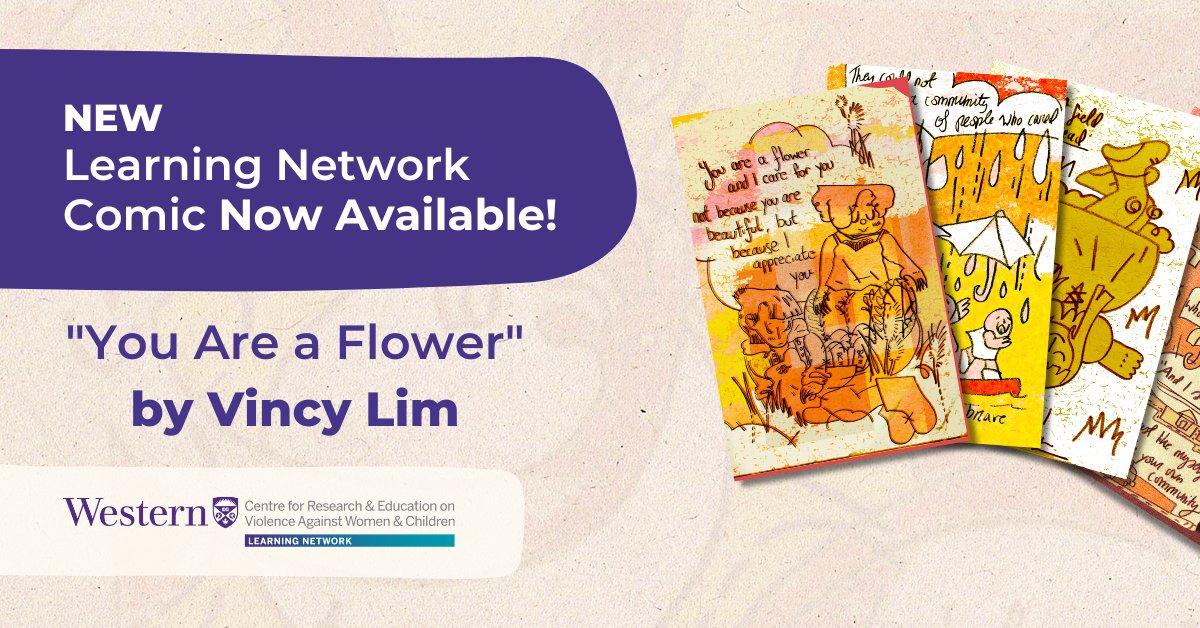 “You Are a Flower" – A new comic by Vincy Lim is now available on the Learning Network website! Explore themes of self-expression, survivor healing &amp; resilience. ow.ly/wPnQ50Vo93w #SurvivorHealing #GBVHealing #Resilience #ZineCulture #LearningNetwork