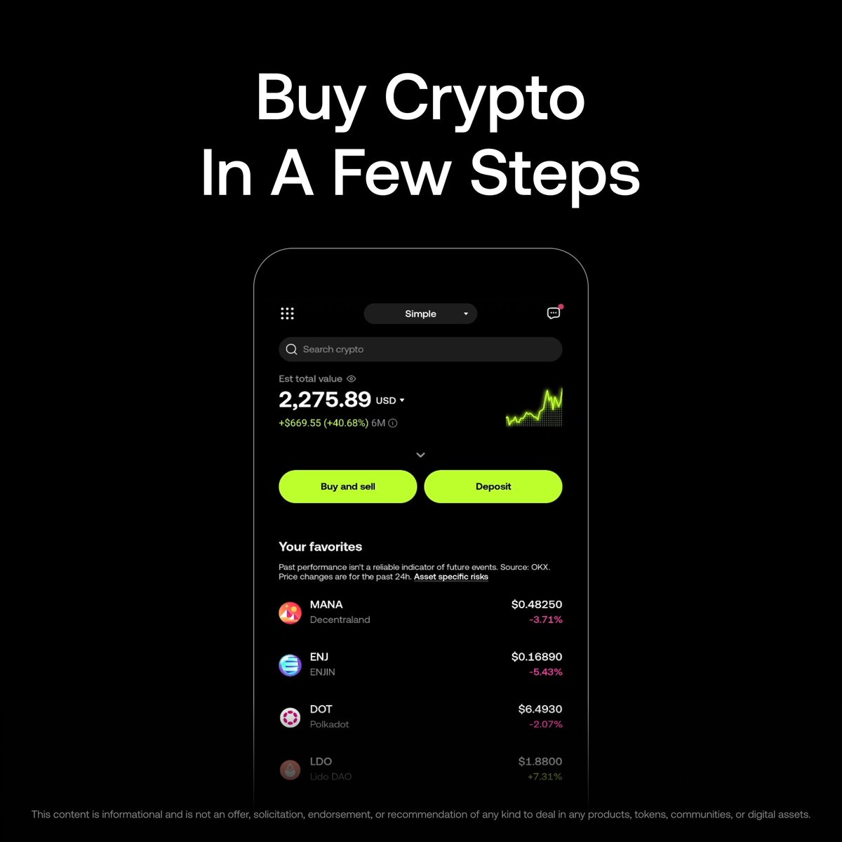 Easy crypto, easy life. Tell your crew about OKX.