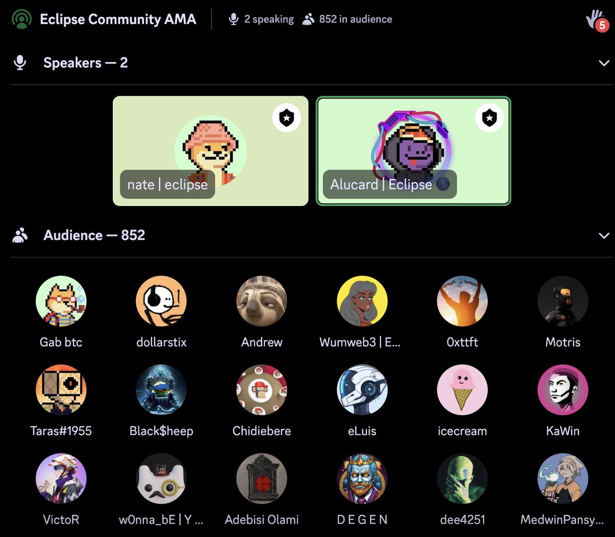 850+ in the Eclipse Community AMA rn...

any news?